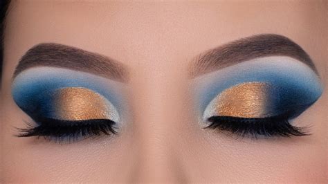 Blue And Gold Makeup Eye | Makeupview.co