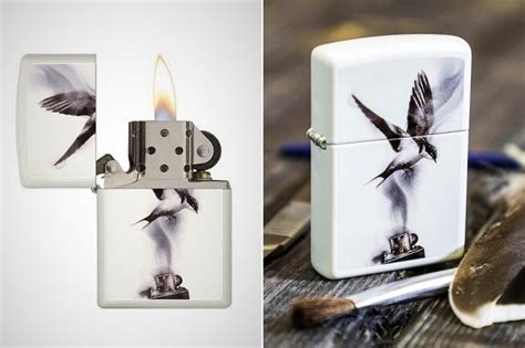 Flame Art Soaring Swallow Zippo Lighter | Men's Gear