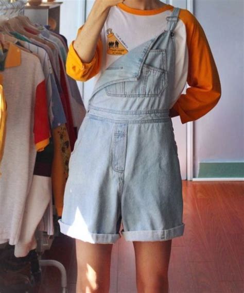 Stylish White Washed Dungaree Overalls