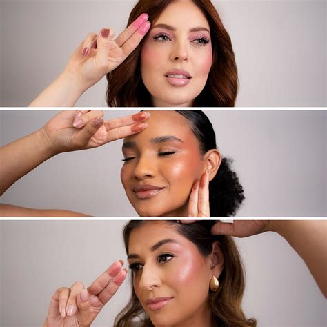 Blush Para Pele Clara - Kit Blush Cremoso Shine Pele Clara - Amanda Pastore Beauty - Comprar ...