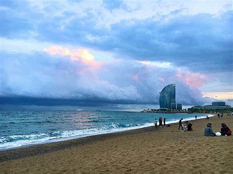 stock photo  barcelona beach mediterranean
