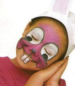 Atividades : Pintura Facial - Coelhinhos de Páscoa