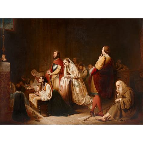 ‘Petrarch’s First Sight of Laura’ large oil painting by O’Neil