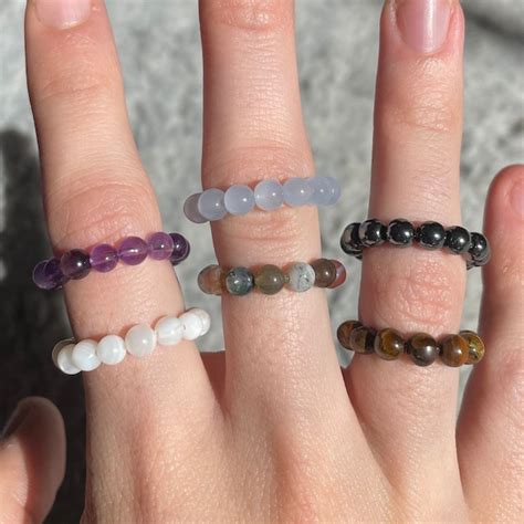 Beaded Rings - Etsy