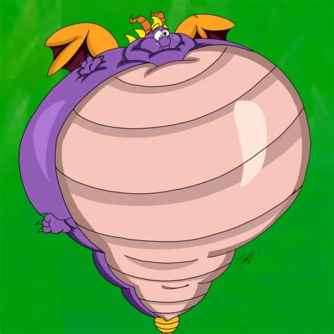 inflated spyro colored  nashcamjacket  deviantart