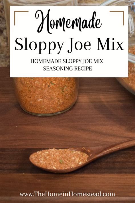 Homemade Sloppy Joe Mix - Quick & Easy Recipe