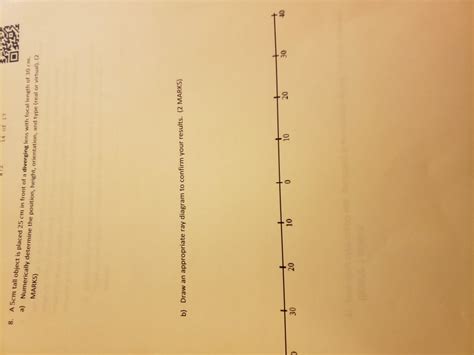 Solved 14 of 117 1 tall object is placed 25 cm in front of a | Chegg.com