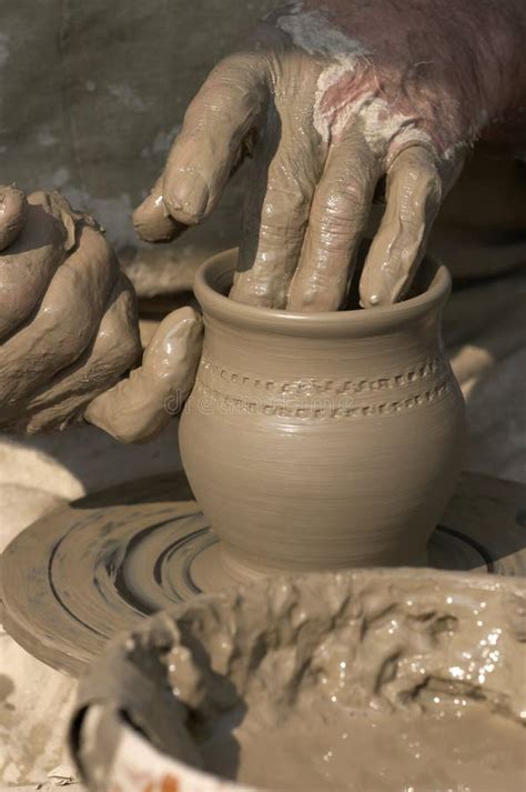 making pottery royalty  stock  image