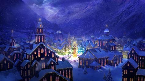 Christmas Village Backgrounds - Wallpaper Cave