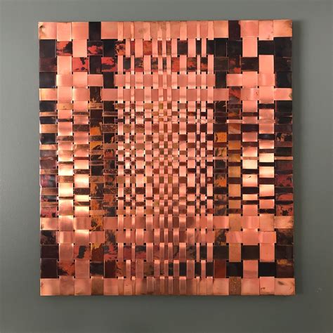 copper wall decor metal wall art copper weave wall arthandmade wall