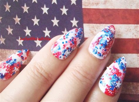 Unghie finte bandiera americana stiletto rosso blu bianco - Etsy Italia