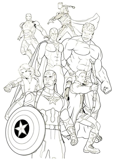 Раскраски Мстители (Avengers) распечатать или скачать бесплатно в ...