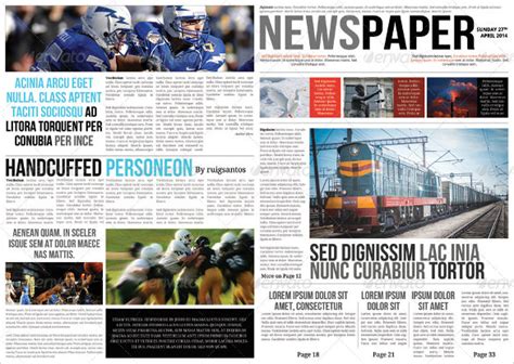 amazing newspaper templates    ms word psd