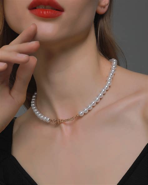 personalized pearl necklace  pearl necklaces custom etsy