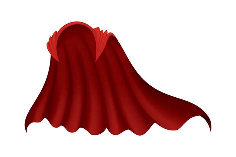 Superhero red cape on white, an Object Graphic by Things for designers
