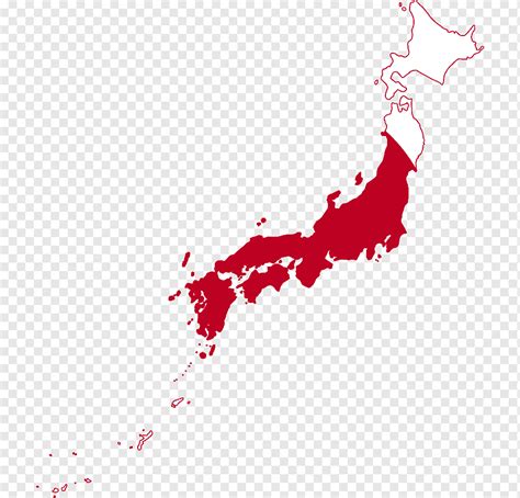 jepang peta merah teks garis area daerah jepang baris png pngwing