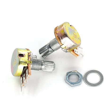 5pcs WH148 B1K B2K B5K B10K B20K B50K B100K B250K B500K B1M 3pin 15mm ...