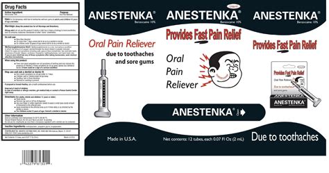 Anestenka (liquid) Menper Distributors, Inc