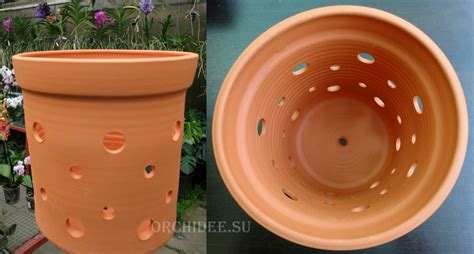 Вазон для орхидей керамический, D 20 см, H 20 см – Орхидеи