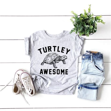 Turtle Shirt Turtley Awesome Animal Puns Turtle Owner | Etsy