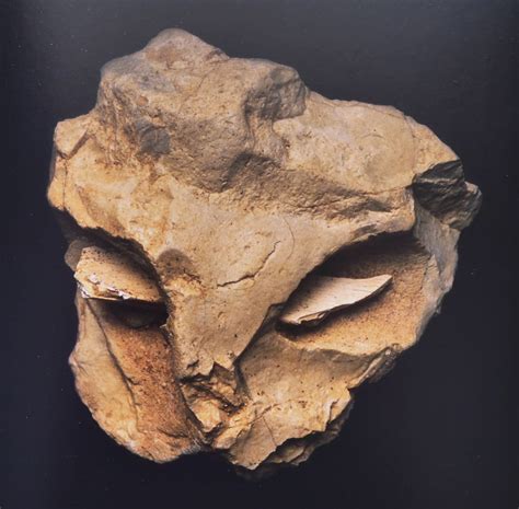 The so-called Mask of la Roche-Cotard dated to around 75,000 years ago ...