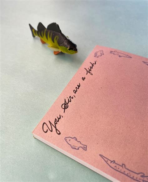 You, Sir, Are a Fish Notepad - Etsy