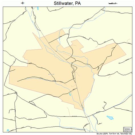 Stillwater Pennsylvania Street Map 4274184