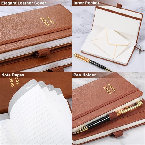 1x 2018 Pocket Week To View Diary Address Book Colour At Random 3