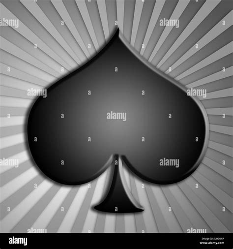 ace  spades playing card black  white stock  images alamy