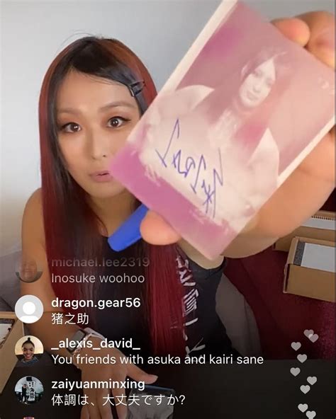 IYO SKY | Thank you guys for watching my IG live!!😉 #toppswwe #wwenxt #