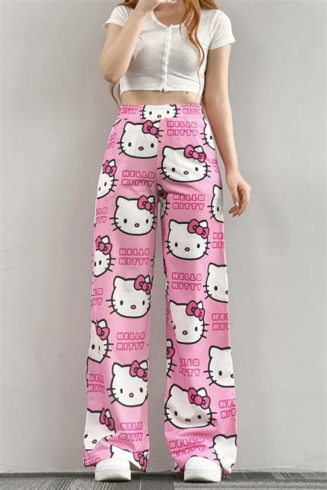 Ef Butik Hello Kitty Eşofman Altı Pembe Bol Paça Fiyatı - Trendyol