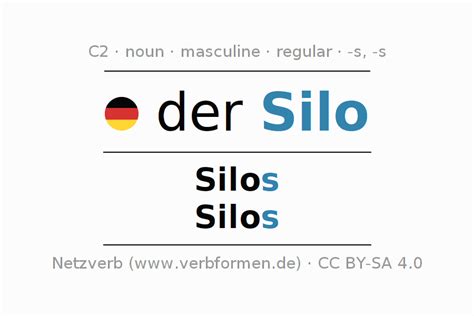 Declension Silo (silo) | All forms, plural, translation, definition ...