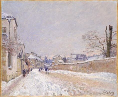 Alfred Sisley | Winter artwork, Metropolitan museum of art, Impressionist