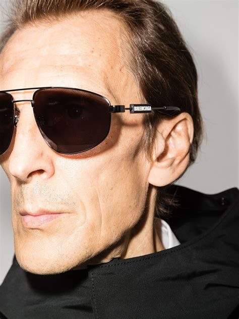 Balenciaga Eyewear Солнцезащитные очки-пилоты с Двойным Мостом - Farfetch