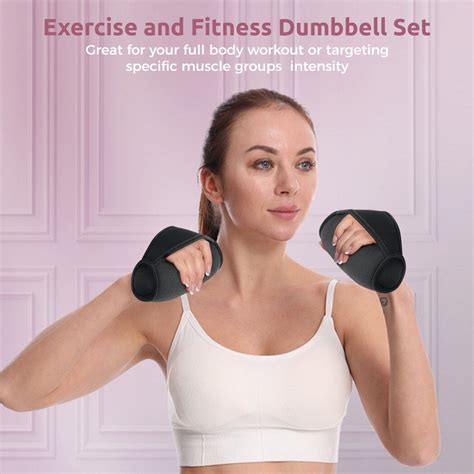 2lbs Adjustable Dumbbell Hand Weight Set with Strap for Running ...