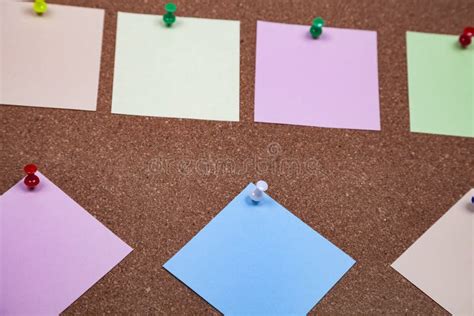 Corkboard with notes stock image. Image of horizontal - 145683277