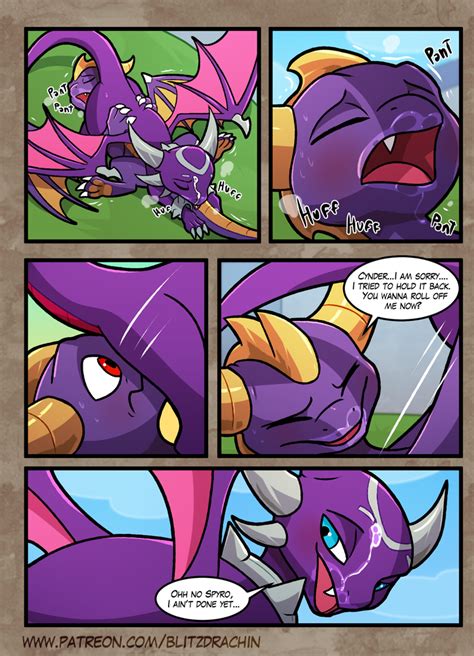 Rule 34 - 69 position a friend in need blitzdrachin comic cynder dragon