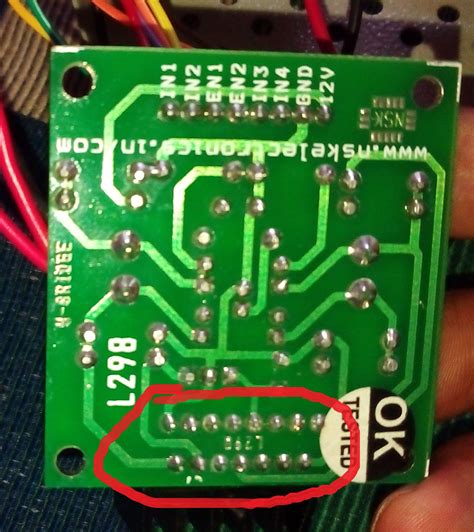 l298n - L298 works only when touched - Arduino Stack Exchange