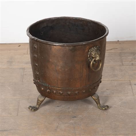 19th Century Riveted Copper Log Bin - DA9629057 | Lorfords Antiques