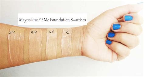 Maybelline Fit Me Foundation Nude Beige 125, Warm Nude 128, Sun Beige ...