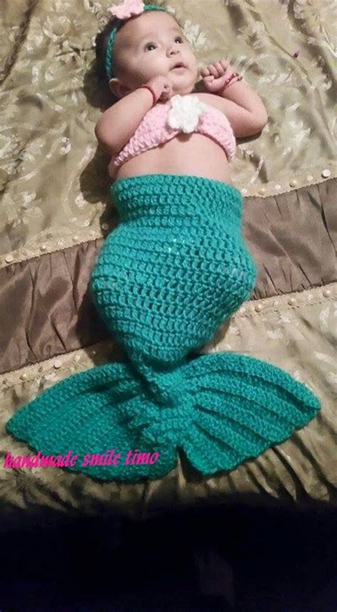 Crochet Mermaid Outfit Crochet Mermaid Set by handmadesmiletimo