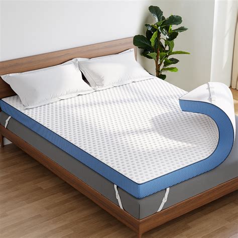 Alwyn Home Lincolnville 3 Inch Memory Foam Mattress Topper, Cooling Gel