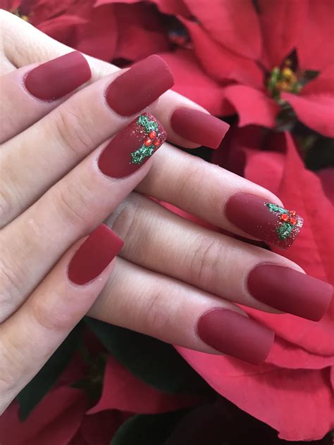 Christmas Nails Winter Matte
