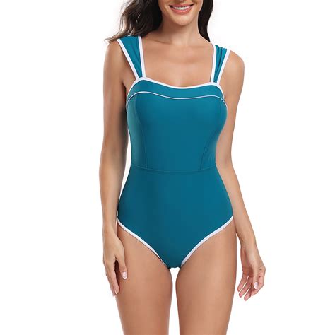 Spring Saving GaThRRgYP Womens One Piece Swimsuits,Women's Solid Color