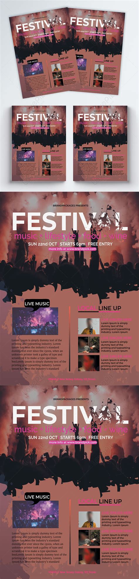 festival flyer template imagepicture   lovepikcom