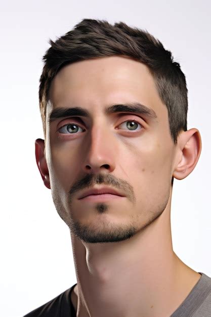 Premium Photo | Portrait of a young man on a white background Studio shot