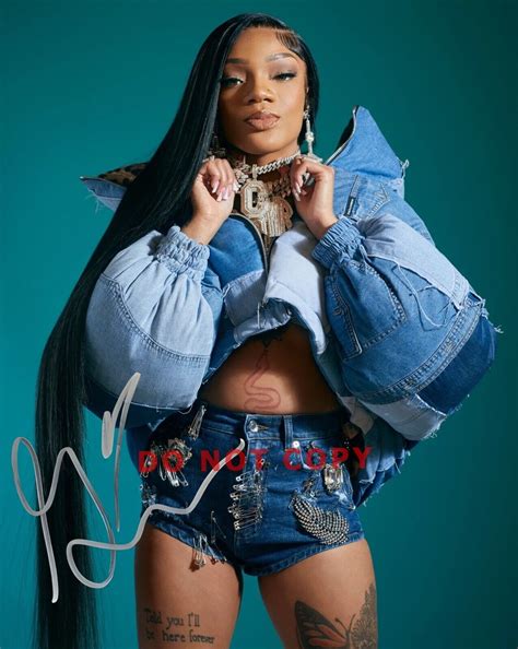 GloRilla sexy rapper Gloria Woods SIGNED reprint 11x14 Photo