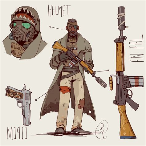Concept art by Fernando CR for my Fallout New Vegas Desert Ranger ...