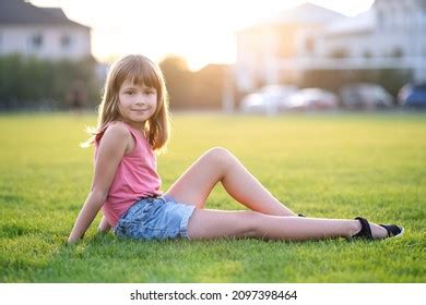 Young Pretty Child Girl Laying Down Stock Photo 1966909882 | Shutterstock