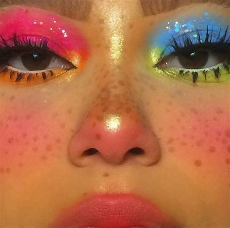 радужный макияж | Fantasy makeup, Creative eye makeup, Eye makeup art